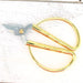Short Cut Scissors With Large Gold Handles - Threadart.com