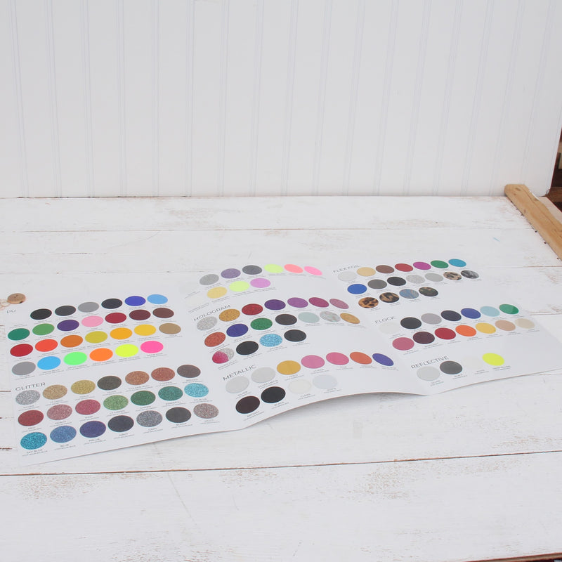 ThreadArt Heat Transfer Vinyl (HTV) Color Chart - Threadart.com