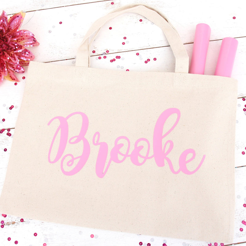 Pink Iron On Vinyl - Heat Transfer Pack of  Sheets - Threadart.com