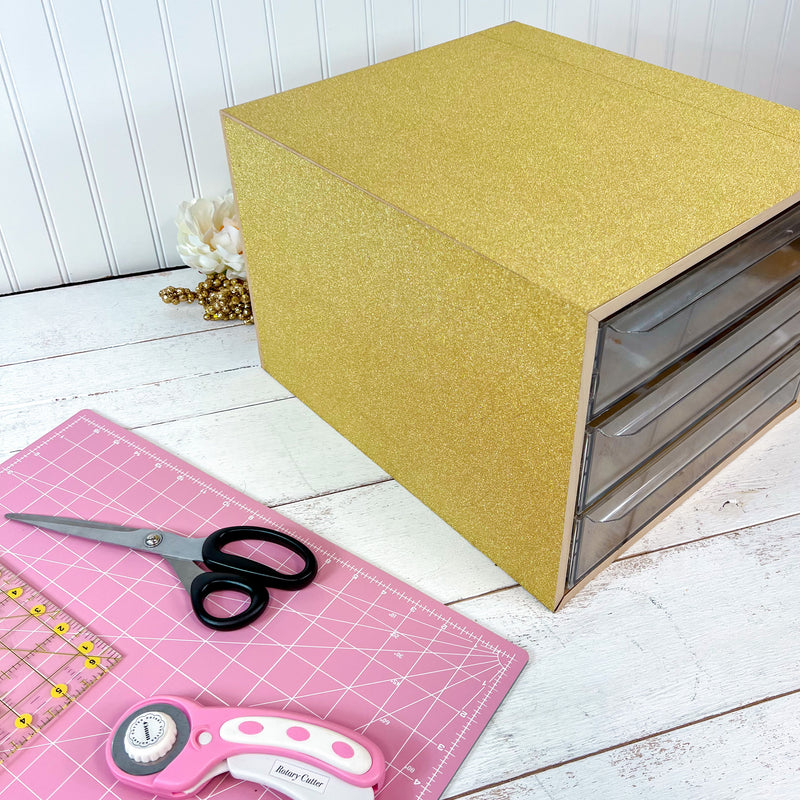 Silver Glitter Vinyl Peel and Stick Paper Self Adhesive 12" Wide - Threadart.com