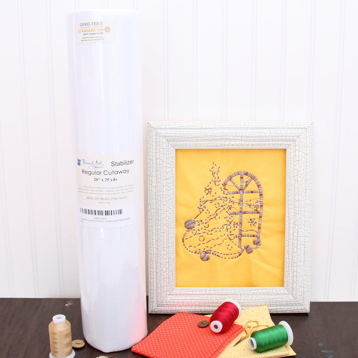 Threader Stablizer Regular Cutaway Embroidery Stabilizer - 20 inch 25 yd roll — Threadart.com