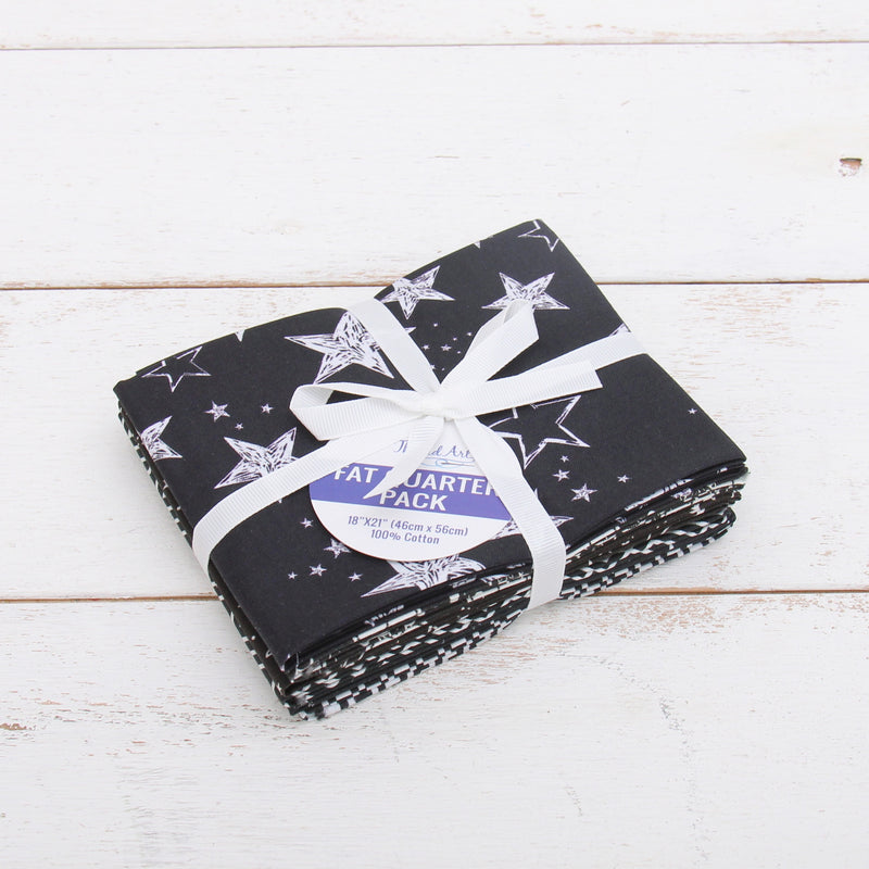 Six Fat Quarter Bundle - Black Color Builder Set - Threadart.com
