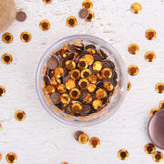 Hot Fix Metallic Rhinestones 4mm Golden - 4 gross - Threadart.com