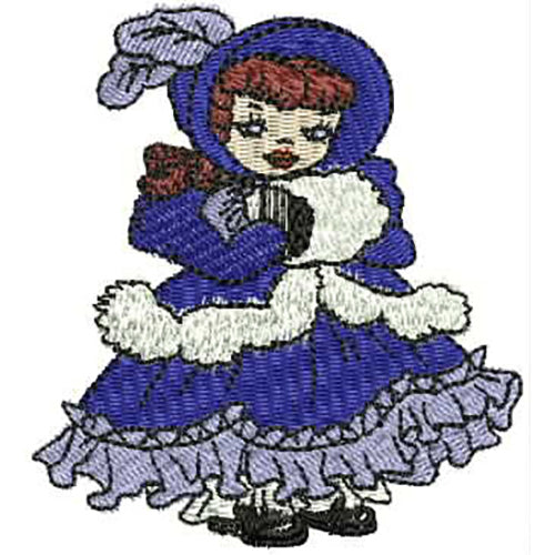 Machine Embroidery Designs - Calendar Dolls(1) - Threadart.com