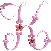 Machine Embroidery Designs - Floral Alphabet - Threadart.com