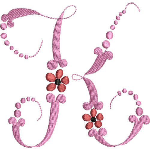 Machine Embroidery Designs - Floral Alphabet - Threadart.com
