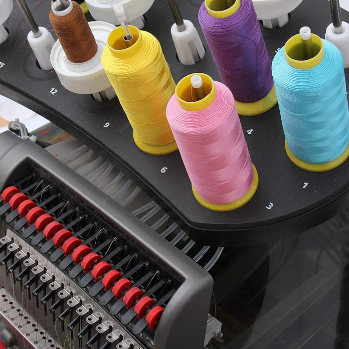 Large Polyester Embroidery Thread No. 427 - Grey - 5000 M - Threadart.com