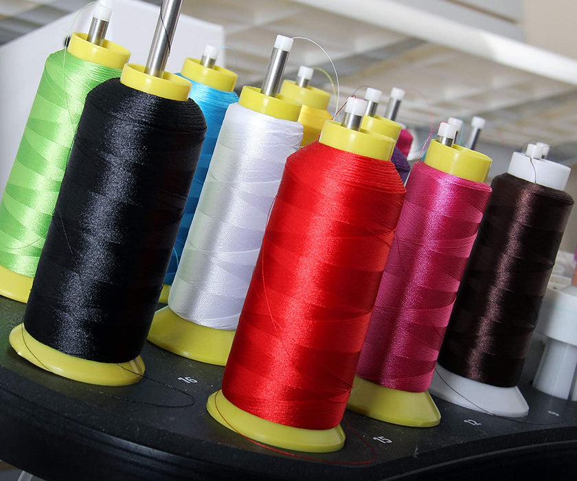 Large Polyester Embroidery Thread No. 398 - Grey Rod- 5000 M - Threadart.com
