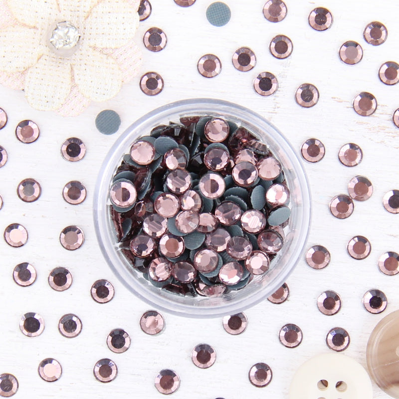 Hot Fix Rhinestones - SS30 - Lt. Amethyst - 144 stones - Threadart.com