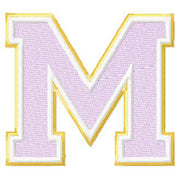 Varsity Font Letters Alphabet Two Colors- Machine Embroidery Designs - 3 Sizes, 8 Formats - Threadart.com