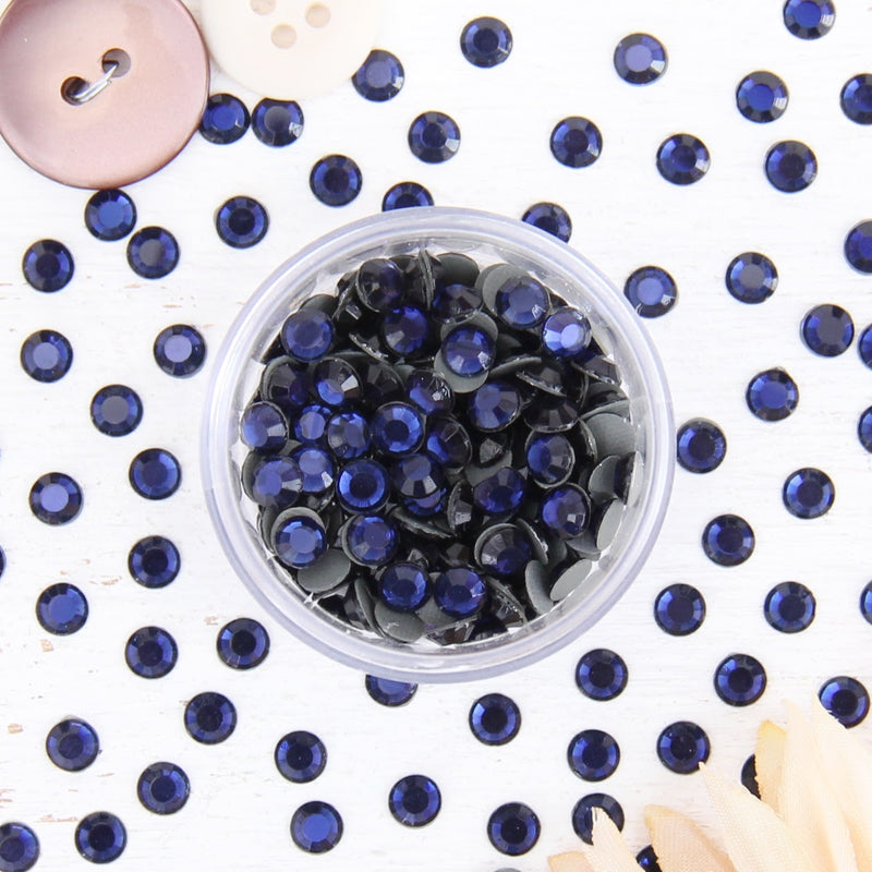 Hot Fix Rhinestones - SS30 - Montana - 144 stones - Threadart.com