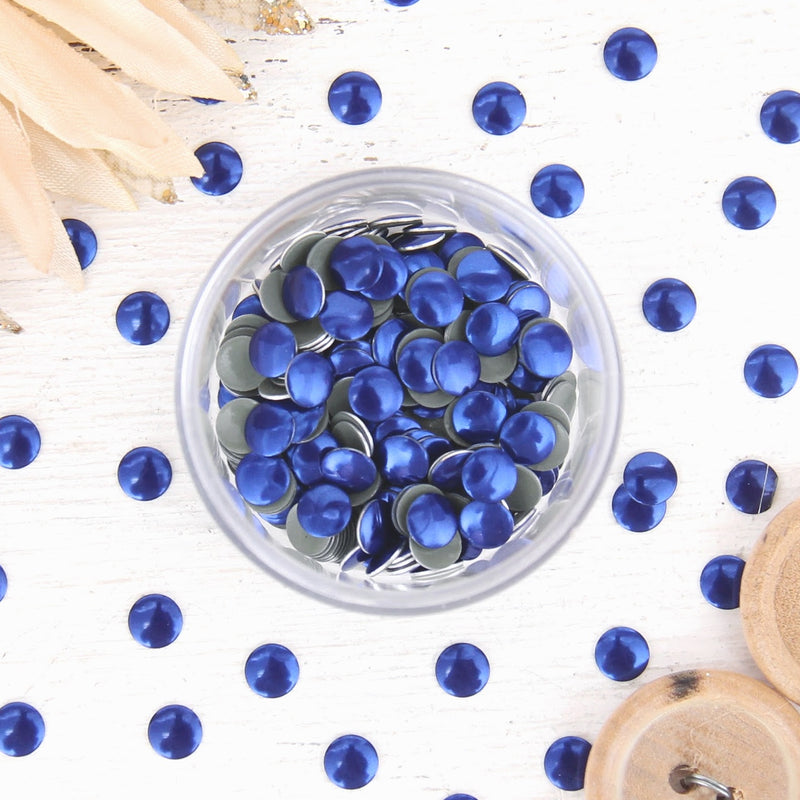 Hot Fix Metallic Nailheads 4mm Sapphire - 4 gross - Threadart.com