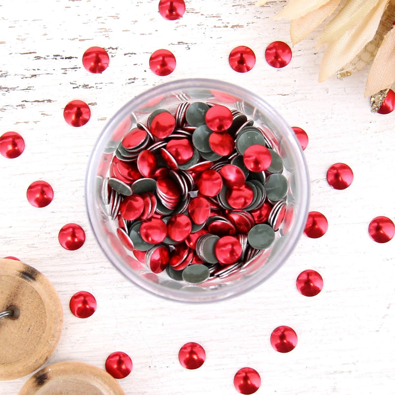 Hot Fix Metallic Nailheads 5mm Siam - 2 gross - Threadart.com