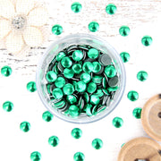 Hot Fix Metallic Nailheads 4mm Olivine - 4 gross - Threadart.com