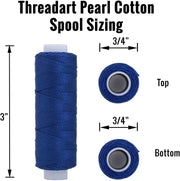 Perle (Pearl) Cotton Thread  - Size 8 - Red - 75 Yard Spools - Threadart.com