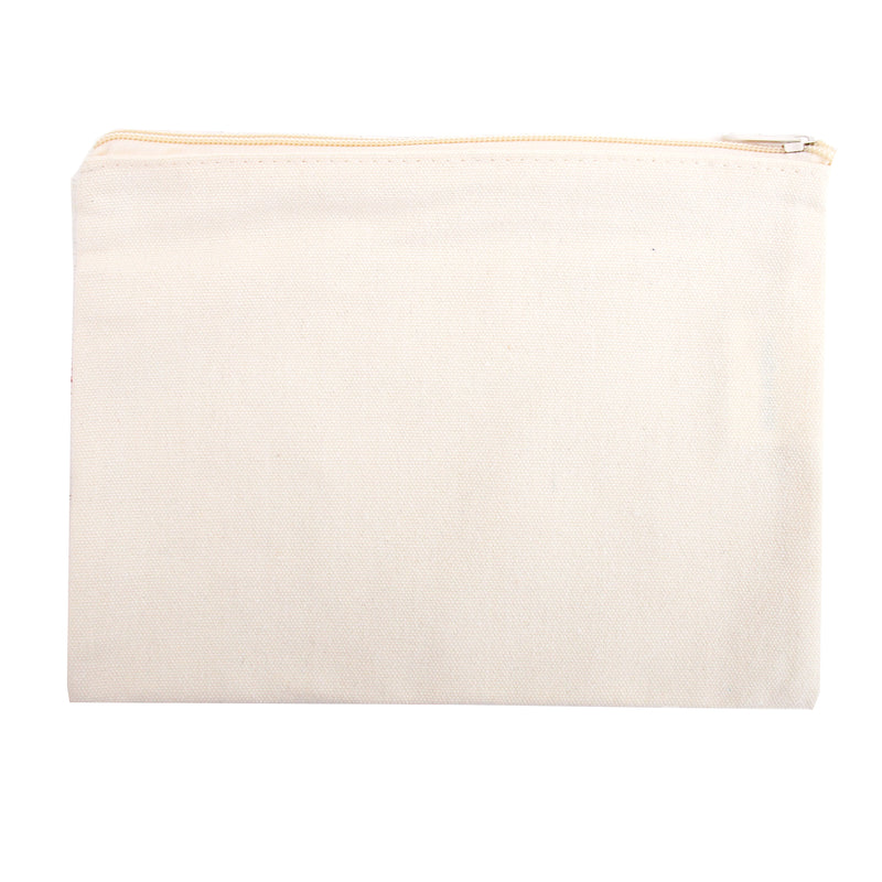 Personalized Canvas Zipper Pouch - Custom Name or Word - Threadart.com