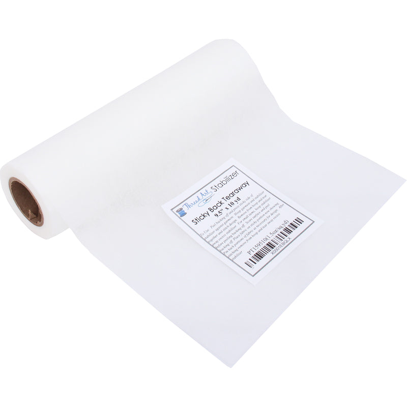 Sticky Back Tearaway Embroidery Stabilizer Roll - 9.5"x10yd - Threadart.com