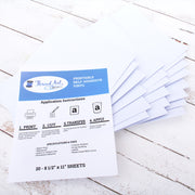 20 Sheets of Printable Sticker Vinyl - Inkjet or Laser Printer - Threadart.com
