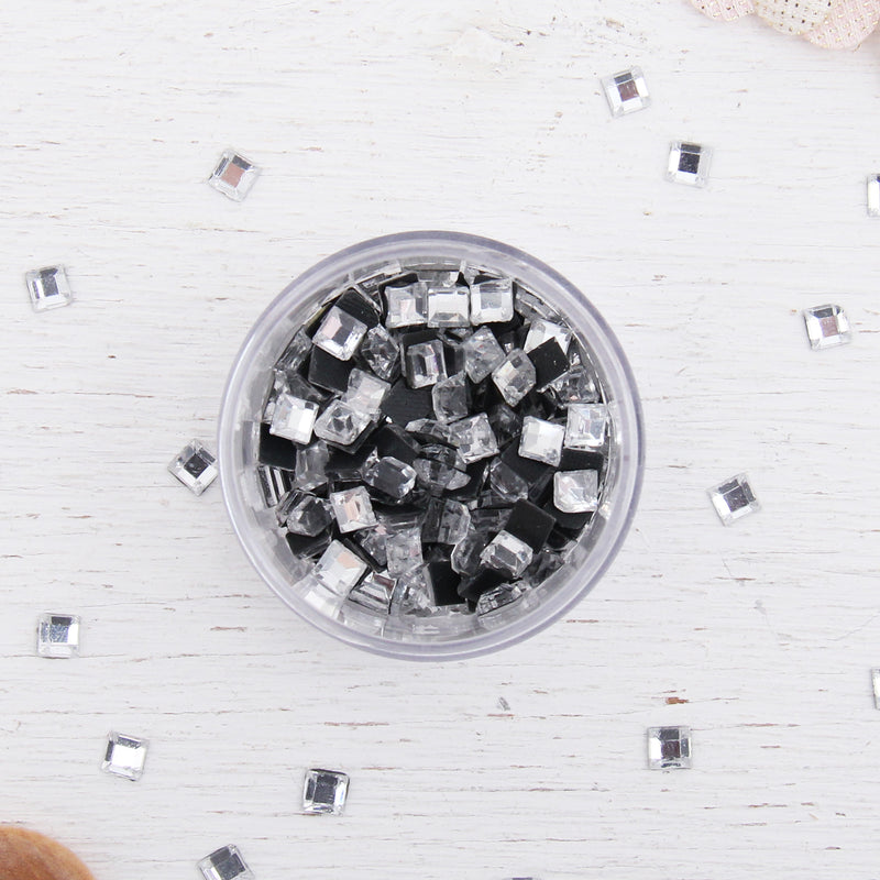Shaped Rhinestones - Square 4x4mm - 288 Stones - Threadart.com