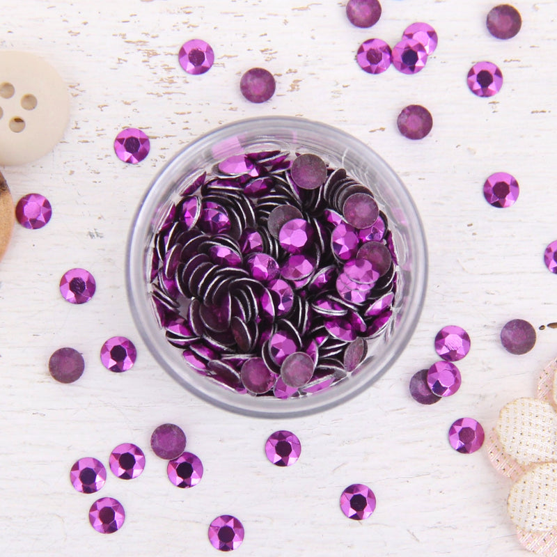 Hot Fix Metallic Rhinestones 4mm Amethyst - 4 gross - Threadart.com