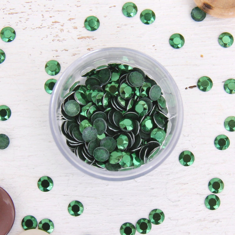 Hot Fix Metallic Rhinestones 5mm Olivine - 2 gross - Threadart.com