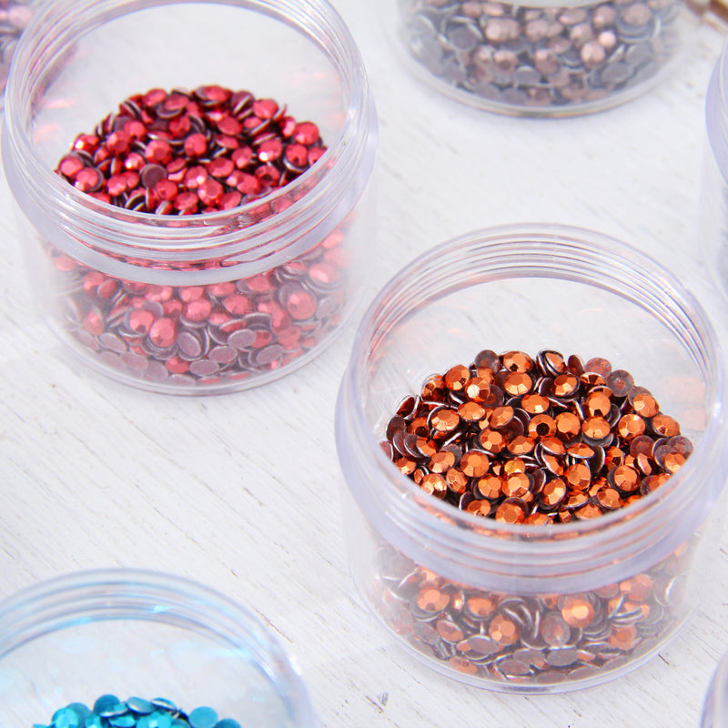 Hot Fix Metallic Rhinestones 2mm - 15 Color Set - Threadart.com