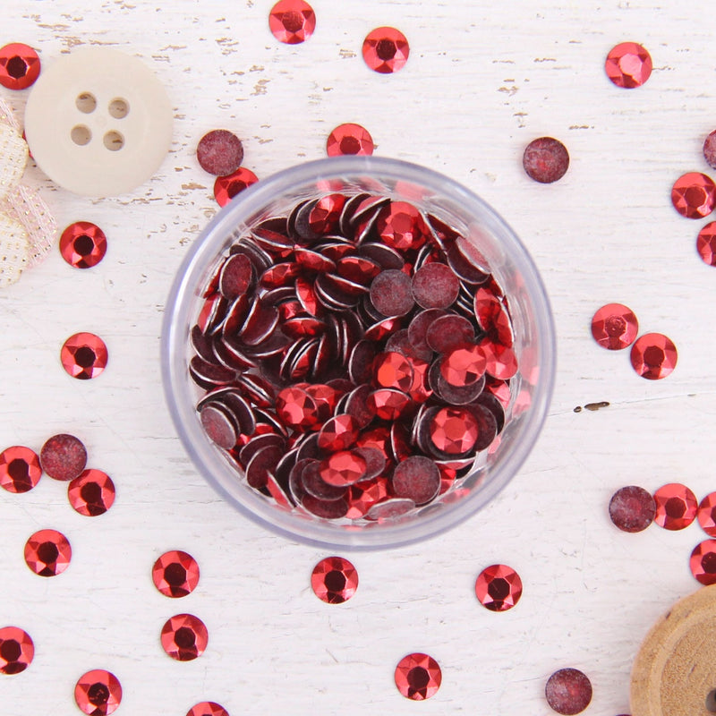 Hot Fix Metallic Rhinestones 5mm Siam - 2 gross - Threadart.com