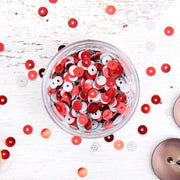 HotFix Loose Sequins - 4MM Red Metallic - Threadart.com