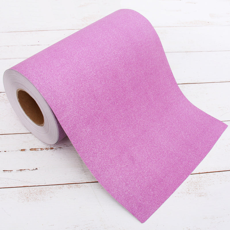 Pink Rose Glitter Vinyl Peel and Stick Paper Self Adhesive 12" Wide - Threadart.com