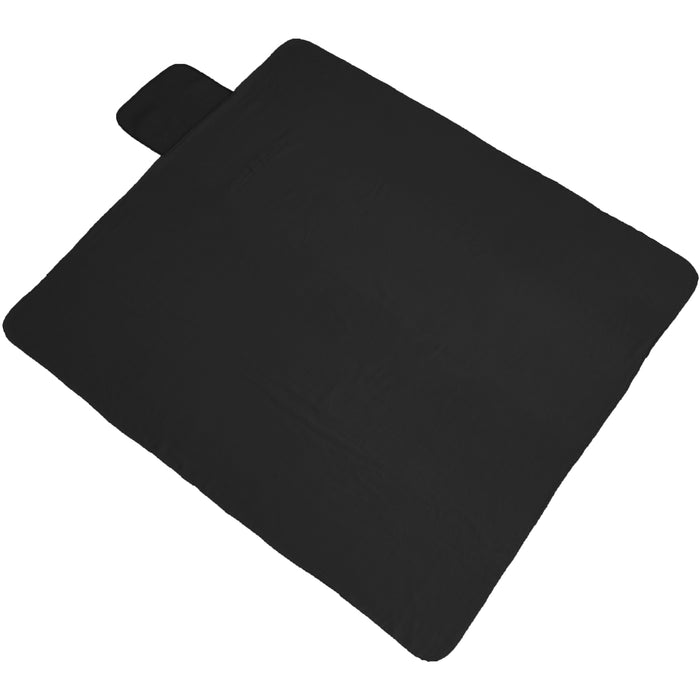 Pack of 3 Portable Travel Blanket with Carrying Strap Sports Stadium - Black - Threadart.com