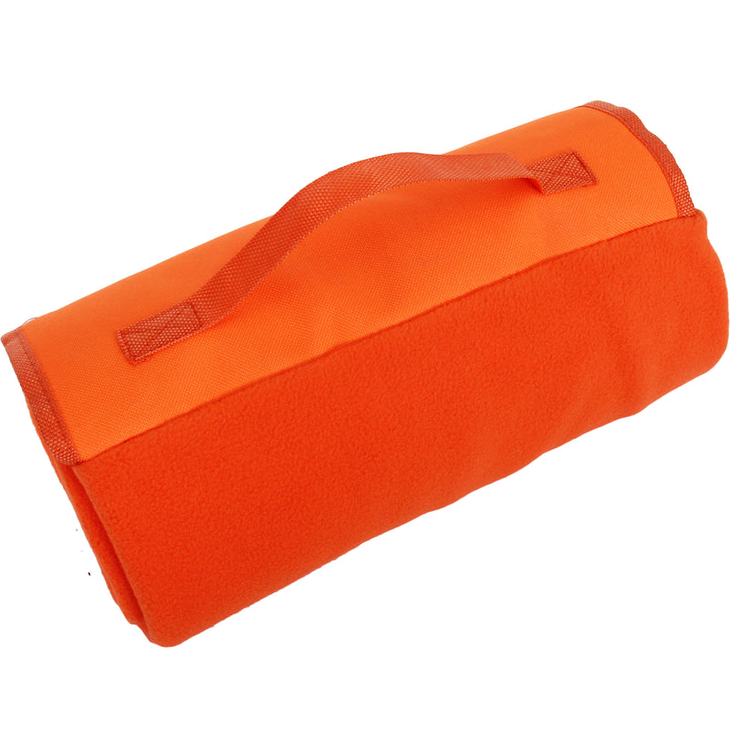 Pack of 3 Portable Travel Blanket with Carrying Strap Sports Stadium - Orange - Threadart.com