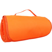Pack of 3 Portable Travel Blanket with Carrying Strap Sports Stadium - Orange - Threadart.com