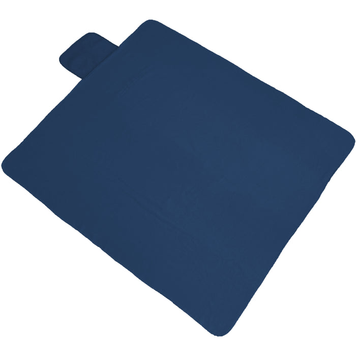 Travel Blanket with Carrying Strap Soft Fleece - Royal Blue - Threadart.com