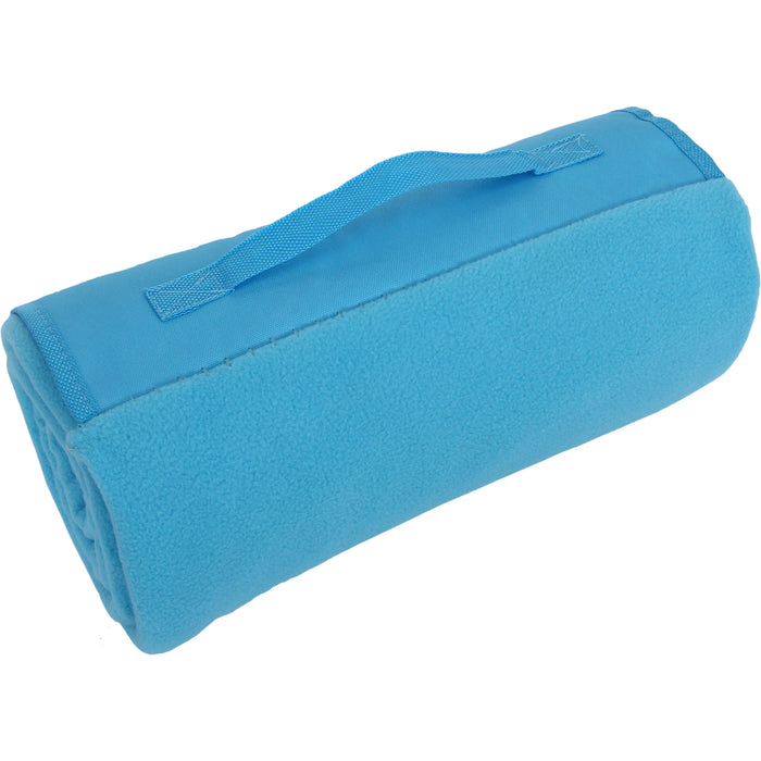 Pack of 3 Portable Travel Blanket with Carrying Strap Sports Stadium - Turquoise - Threadart.com