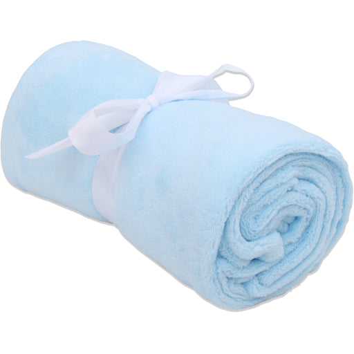 Plush Fleece Blanket - Light Blue - Threadart.com