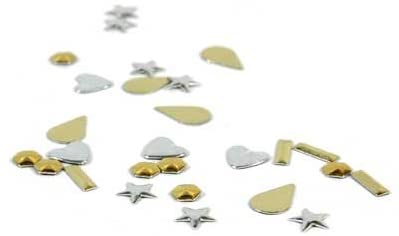 Specialty Nailhead - Gold Square 3x3mm - 5 Gross - Threadart.com