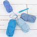 Crochet 100% Pure Cotton Yarn #4 Set  - 4 Pack of Summer Blues Colors - Threadart.com