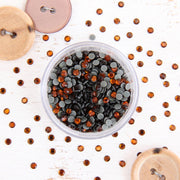 Hot Fix Rhinestones - SS10 - Smoked Topaz - 1440 stones - Threadart.com
