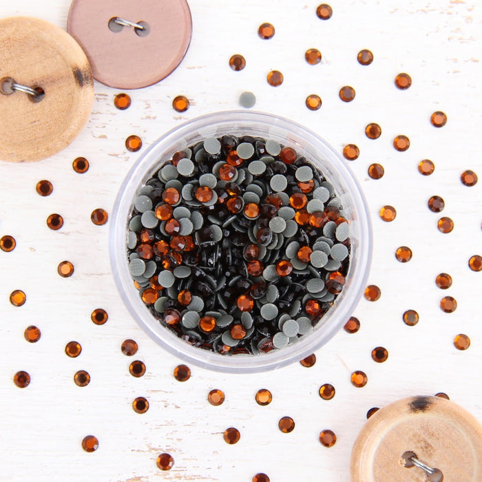 Hot Fix Rhinestones-SS16-Smoked Topaz - 720 stones - Threadart.com