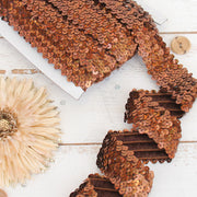 Stretch Sequin Roll - 1 1/2in - Chocolate - 10 meters (11 yards) - Threadart.com