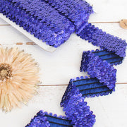 Stretch Sequin Roll - 1 1/2in - Royal Blue - 10 meters (11 yards) - Threadart.com