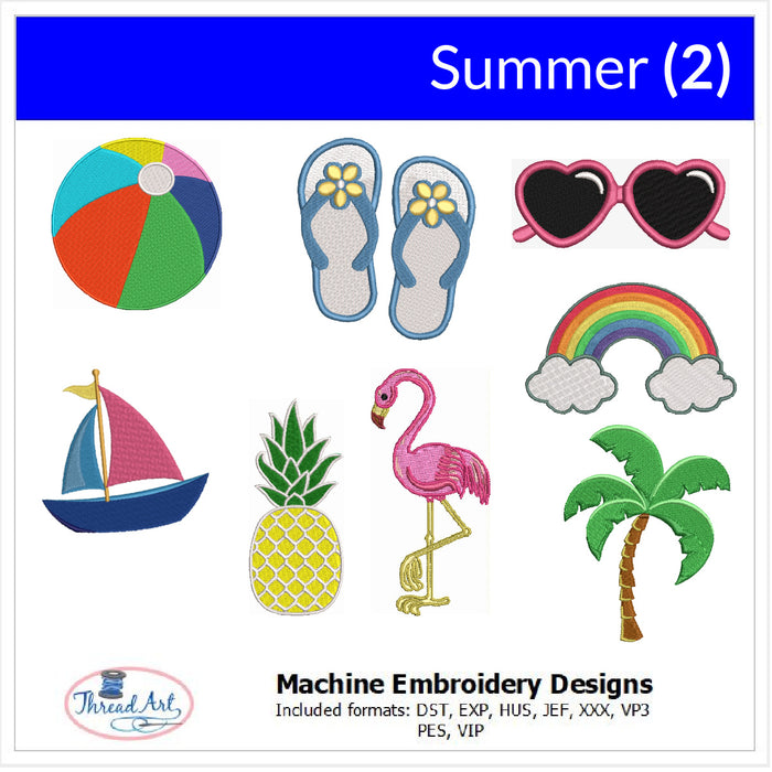 Machine Embroidery Designs - Summer(2) - Threadart.com