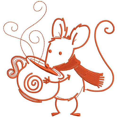 Machine Embroidery Designs - Sweet Chocolate Mouse - Threadart.com