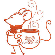 Machine Embroidery Designs - Sweet Chocolate Mouse - Threadart.com
