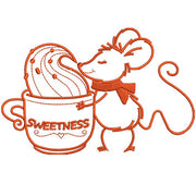 Machine Embroidery Designs - Sweet Chocolate Mouse - Threadart.com