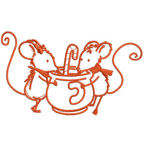 Machine Embroidery Designs - Sweet Chocolate Mouse - Threadart.com