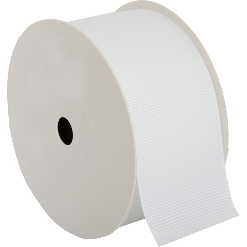 Grosgrain Ribbon 1 1/2" - 10 Yards - White - Threadart.com