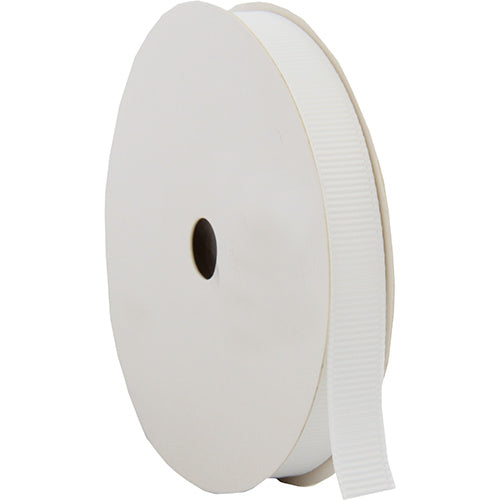 Grosgrain Ribbon 3/8" - 10 Yards - White - Threadart.com