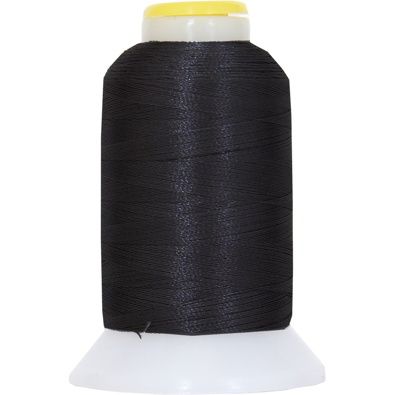 Micro Embroidery & Bobbin Thread 60 Wt No. 102 - Black- 1000 Meters - Threadart.com