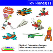 Machine Embroidery Designs - Toy Planes(1) - Threadart.com